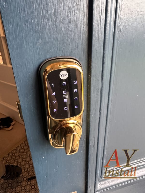 Yale Keyless WIFI security lock installation image 1
