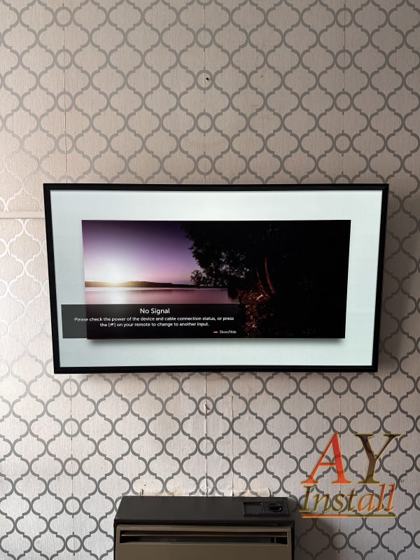 TV install with Trunking image 1