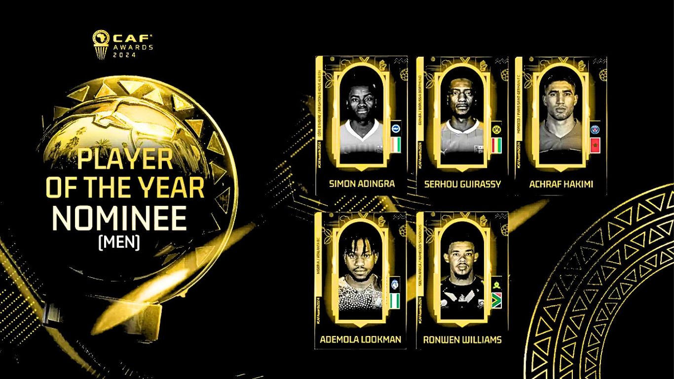 Caf Awards 2024: Five Stars Vie For Men’s Player Of The Year Amid Intense Rivalry