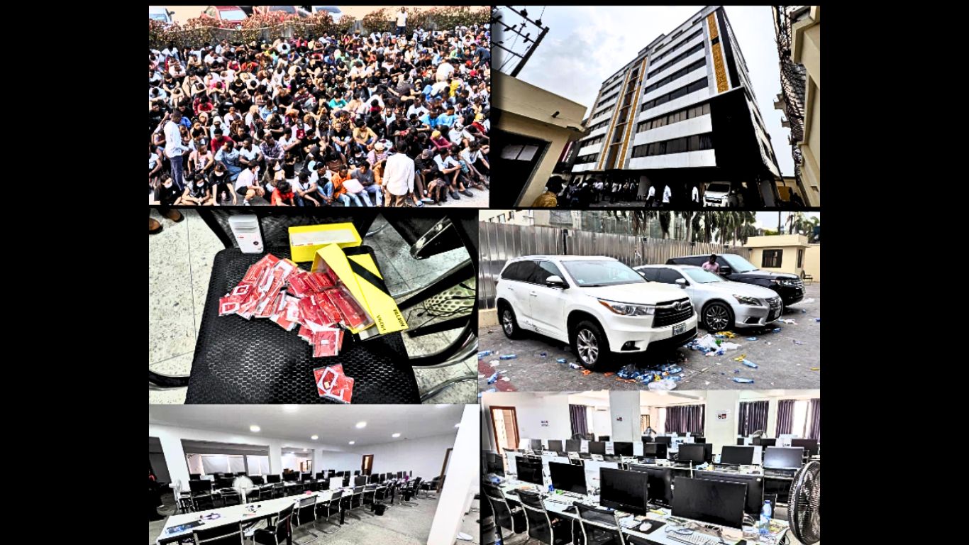 EFCC Arrests 792 in Massive Crypto and Romance Scam Raid at Lagos Skyscraper