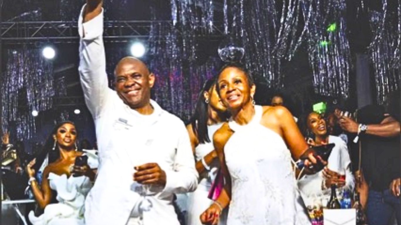Star-studded Night: Flavour, Wizkid, Davido, And Burna Boy’s Mum Shine At Tony Elumelu’s All-white Party