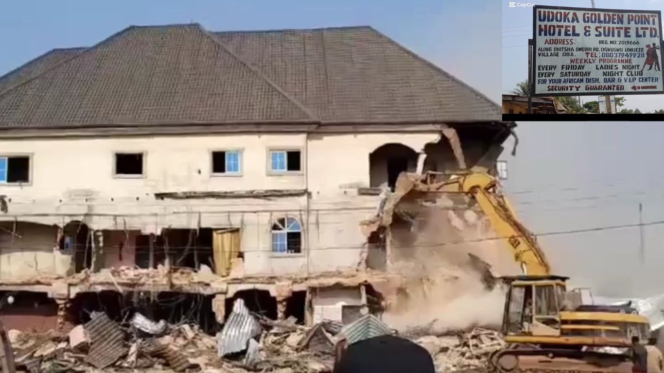 House of Horror: Anambra Government Demolishes Kidnappers’ Den Disguised as Hotel with Shrine and 30 Graves