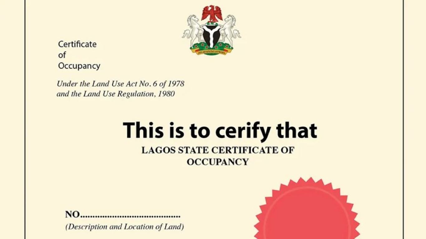 Certificate Of Occupancy