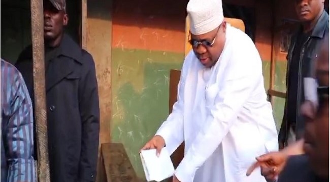 Gov. Adeleke Casts Vote As Osun Goes Ahead With LG Poll