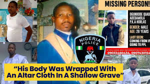 BODY OF OLASUNKANMI QUADRI ADEDAMOLA EXHUMED NEAR CELE LASU 2