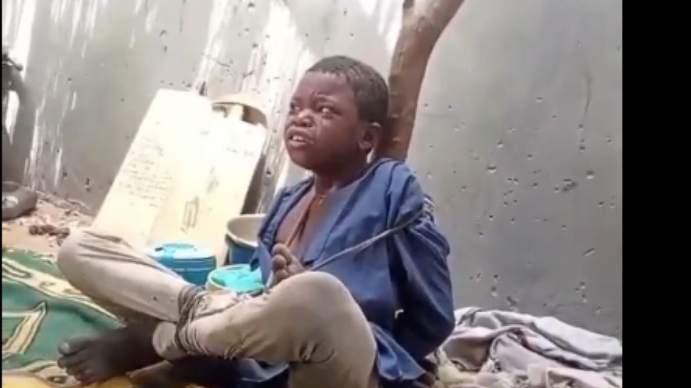 "Shocking Video: Almajiri Boy Tied to Tree, Flogged for Failing Quran Recitation"