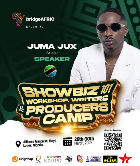 Priscilla Ojo’s Tanzanian Husband, Juma Jux, to Deliver Lecture on Showbiz and Music Writing