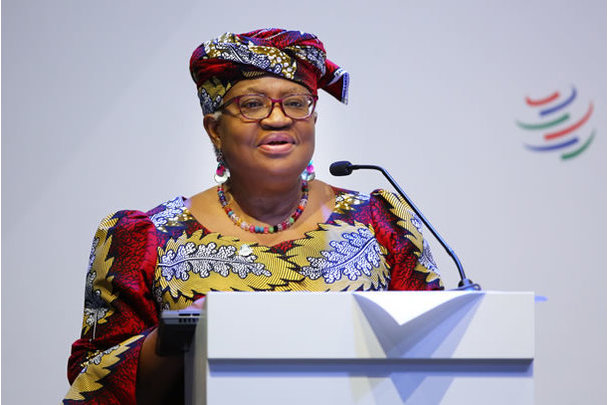 WTO chief Okonjo-Iweala warns that ongoing tensions between the US and China could lead to an 80% drop in trade between the two countries.