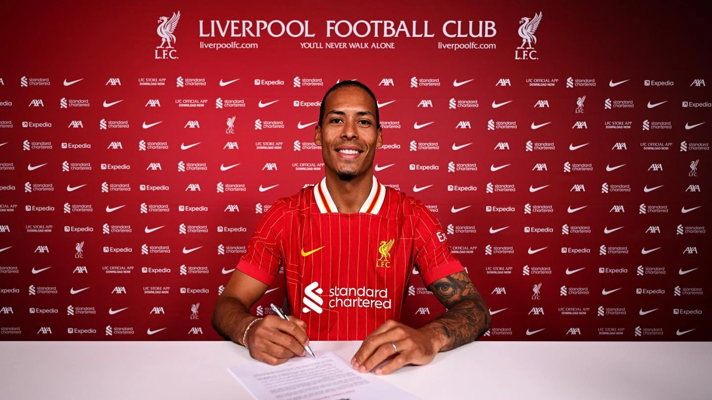 BREAKING: Van Dijk Commits Future to Liverpool with New Two-Year Deal.