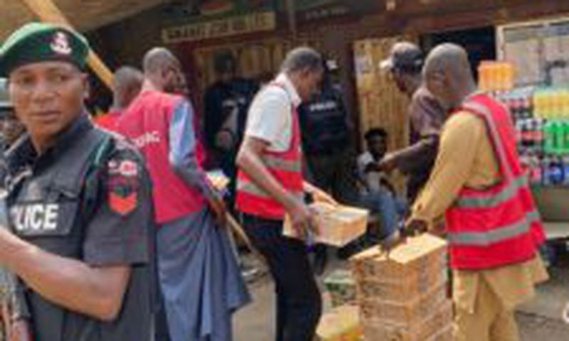 NAFDAC Uncovers Rifles, Weapons During Fake Drug Raid in Onitsha Marke