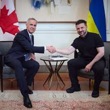Prime Minister Carney Vows Strong Support For Ukraine In First Meeting With Zelenskiy