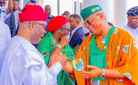 Defection: Akpabio Welcomes Gov Eno, Says Development Is Only Possible Through APC