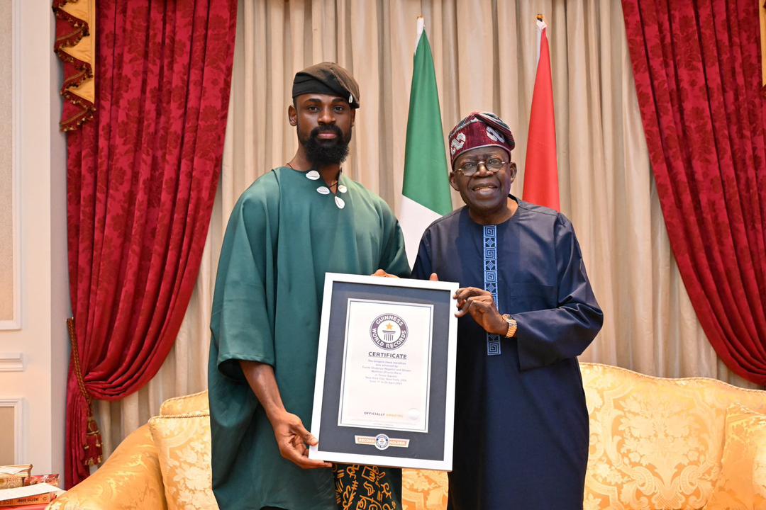 Tunde Onakoya Meets Tinubu, Presents Guinness World Record Certificate