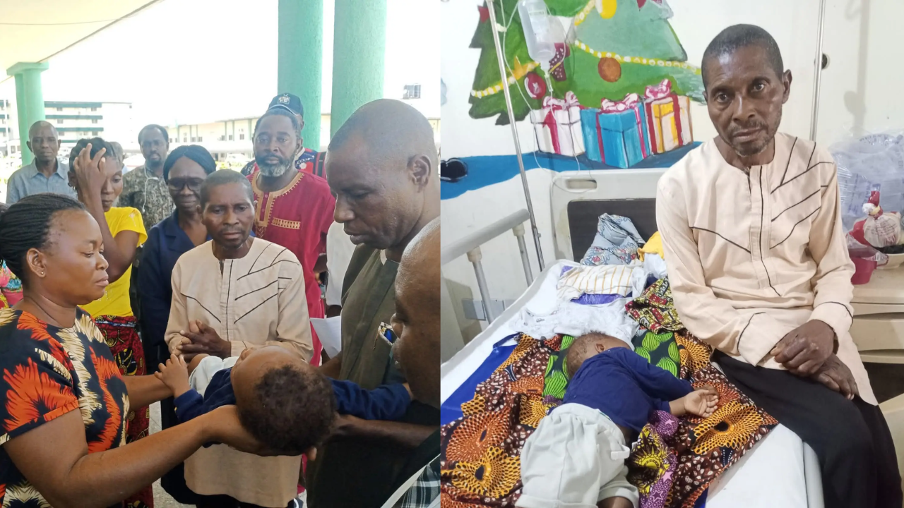 Yelewata Tragedy: Emotional Reunion as Father Meets Only Surviving Child After Family Massacre