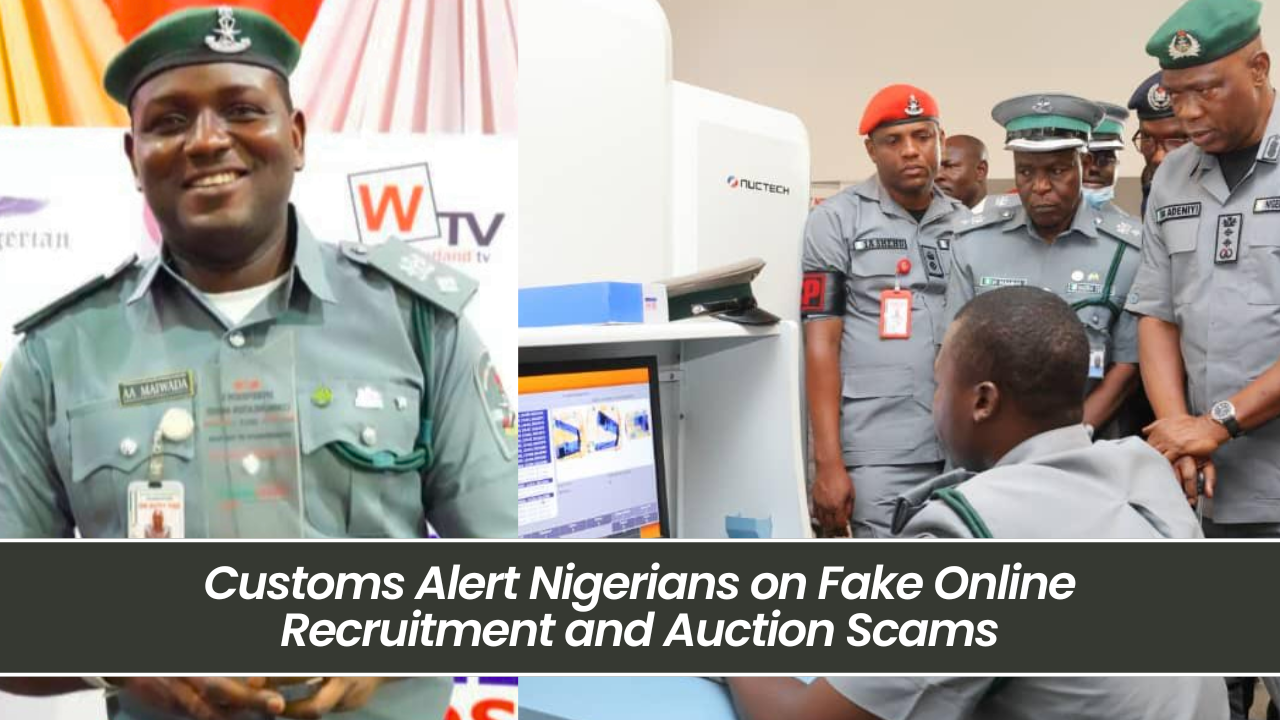 Customs Alert Nigerians on Fake Online Recruitment and Auction Scams