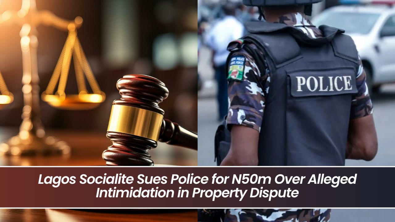 Lagos Socialite Sues Police for N50m Over Alleged Intimidation in Property Dispute