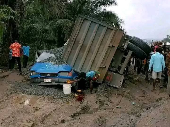 Tragic Crash: 17 Killed as Trailer Crushes Bus on Calabar-Itu Highway
