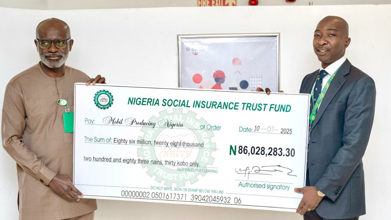 NSITF Disburses ₦86 Million Compensation to Oil Company for Deceased Staff