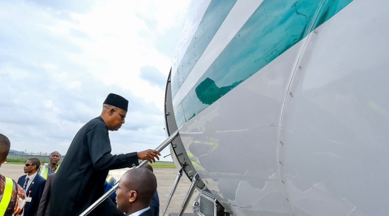 Shettima lands in UK to bring Buhari’s body home for burial
