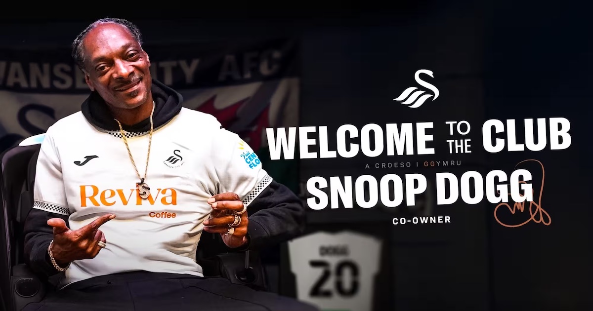 Snoop Dogg Becomes Co-Owner of Swansea City in Bold Cross-Over Between Rap and Football