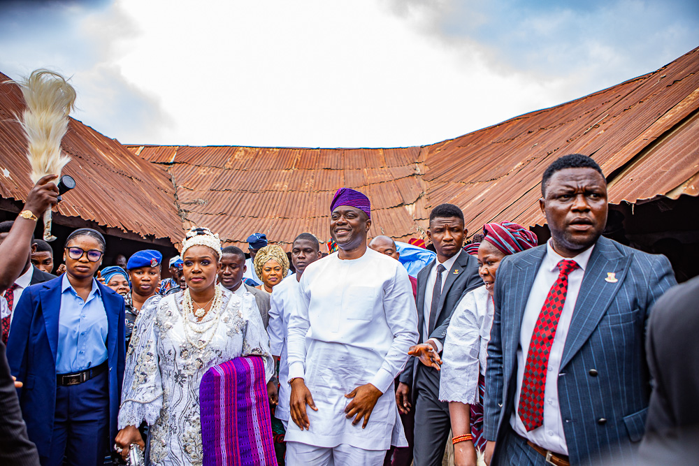 Governor Makinde, Wife Honoured as Aare Omoluabi, Yeye Aare Omoluabi of Akure Kingdom