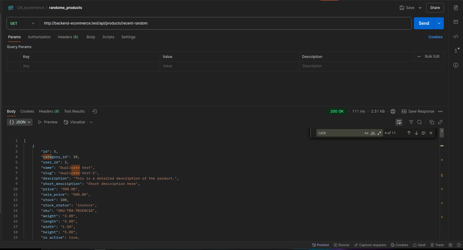 confirmation product test