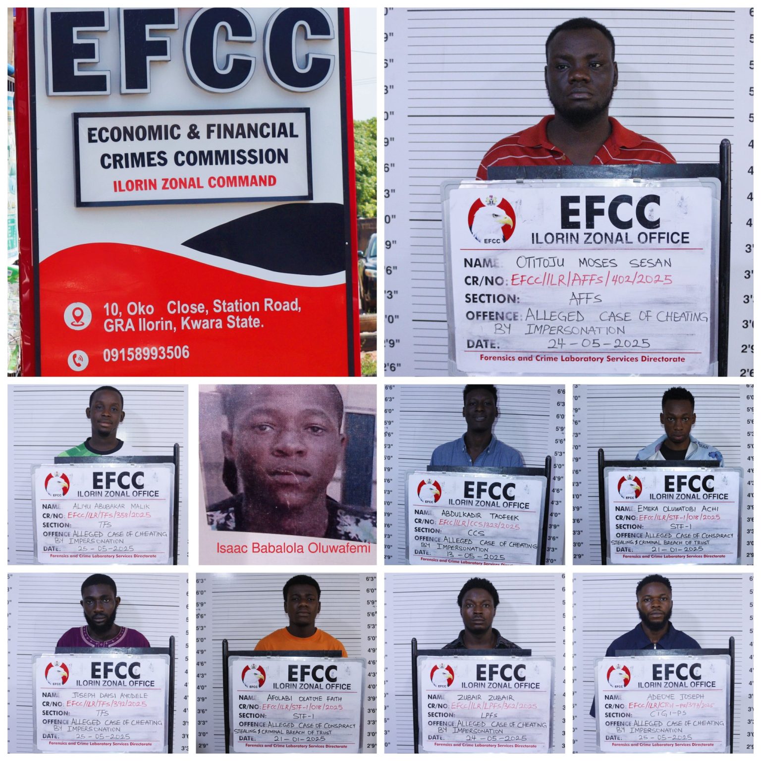 Nine Convicted for Internet Fraud in Kwara, Sentenced to Jail and Fines