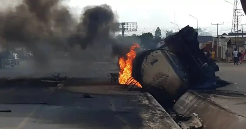 Mother and Child Killed in Anambra Bridge Crash as Trailer Loses Control