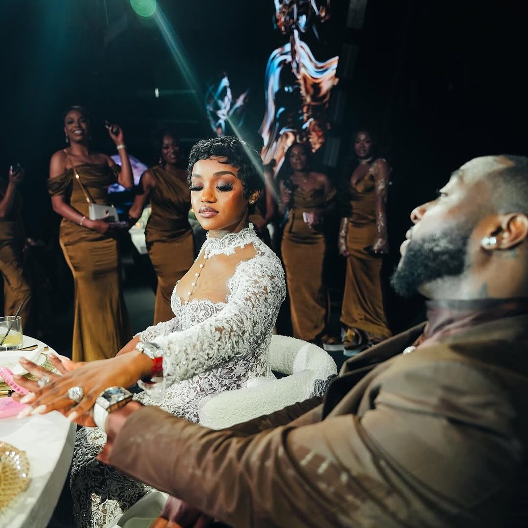 Davido Gifts Wife Chioma $300,000 Richard Mille Diamond Wristwatch at White Wedding