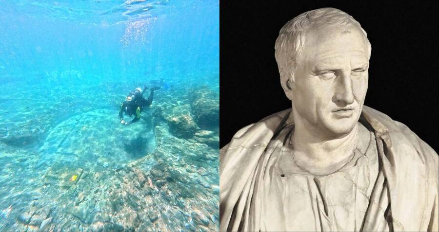 Sunken Roman Bathhouse in Baiae May Have Belonged to Cicero