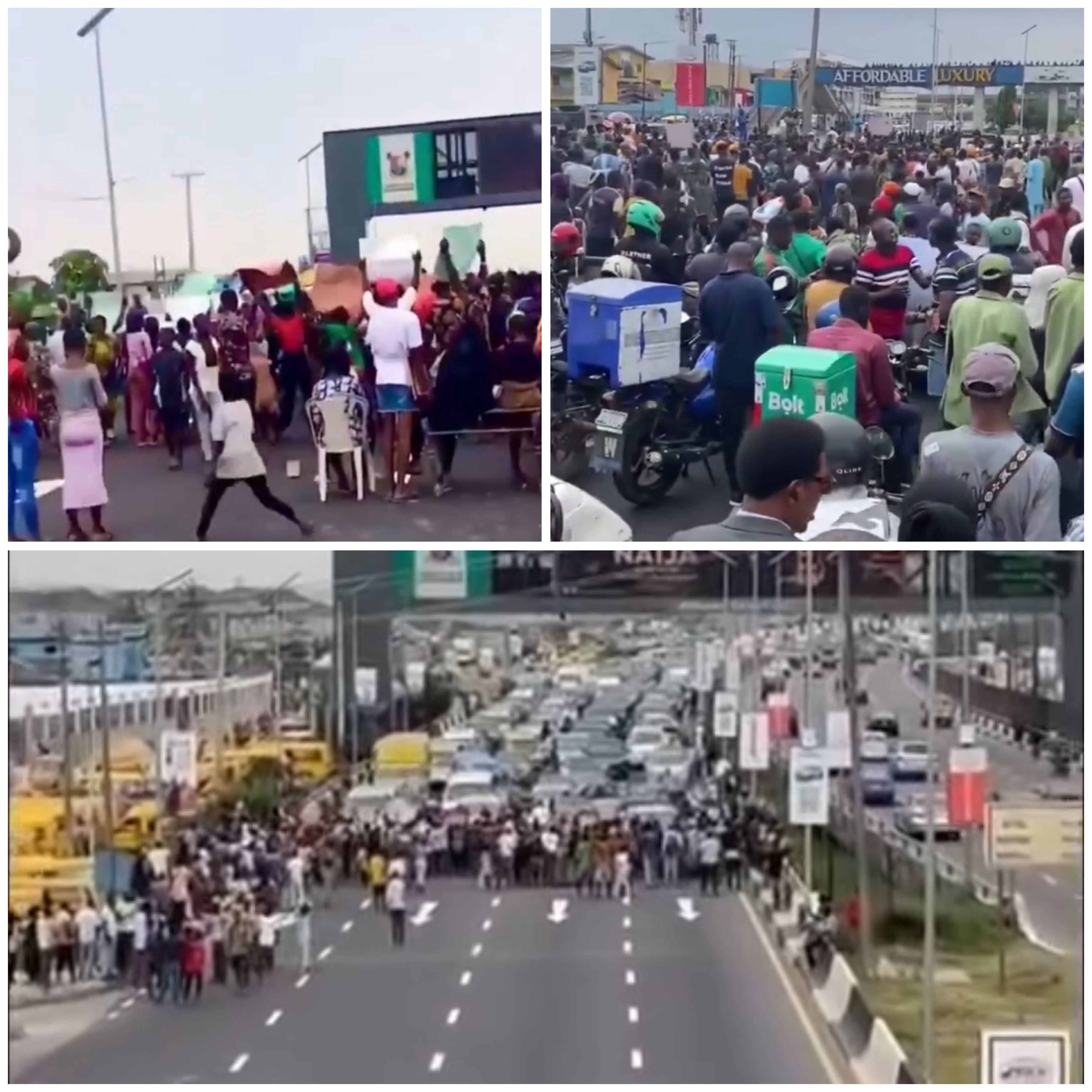 Oworonshoki Residents Protest Demolition of Homes on 3rd Mainland Bridge