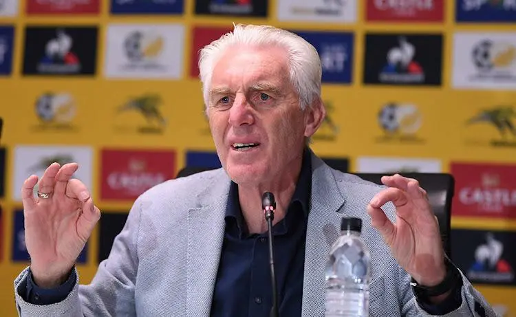 2026 WCQ: Broos Applauds Bafana for Holding Super Eagles to Tough Draw