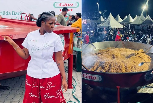 Hilda Baci Sets Guinness World Record for Largest Pot of Jollof Rice in Lagos
