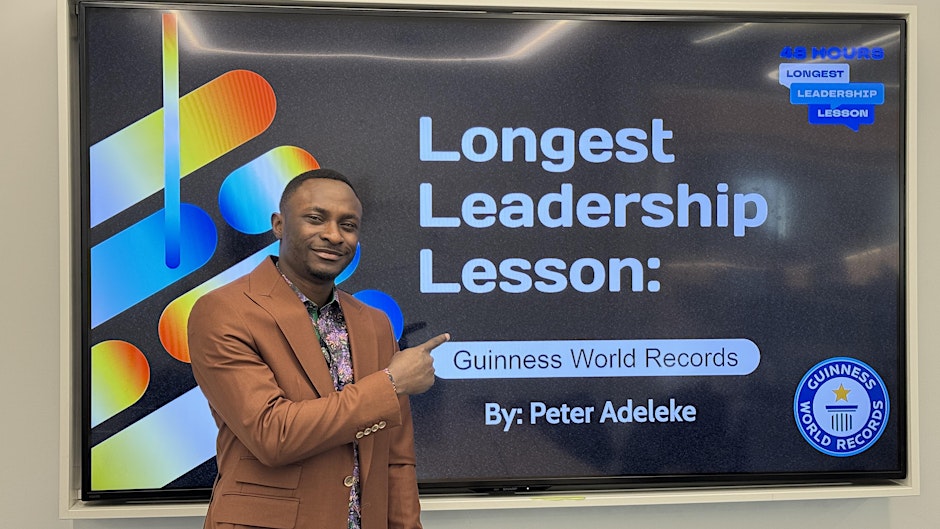 Canada-based Nigerian Sets Guinness World Record for Longest Leadership Lesson