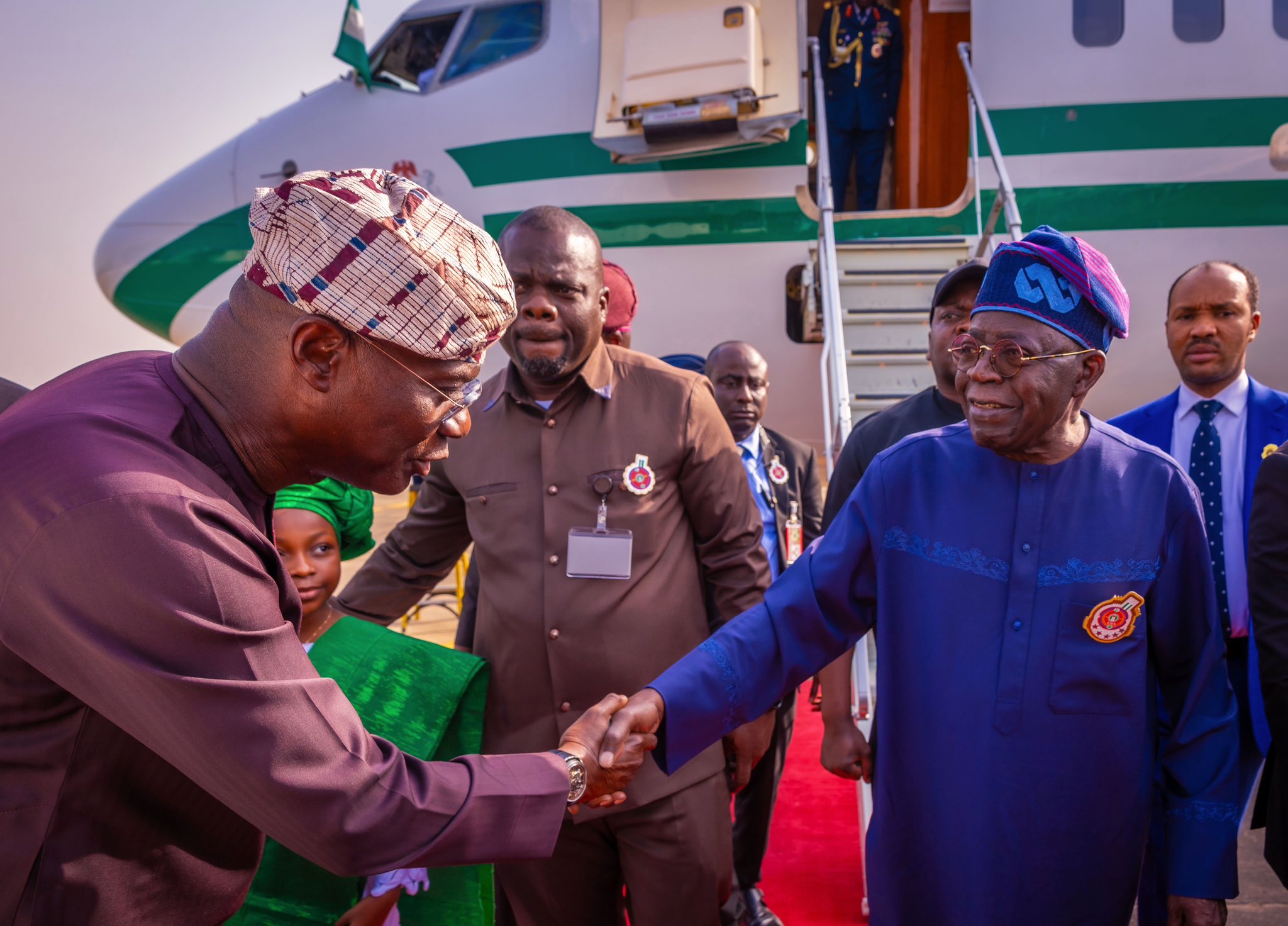 Tinubu Arrives Lagos for Meetings with Private Sector Leaders and Officials