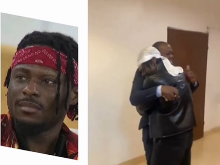 “You Have Done Well” – Faith’s Father Tells Him as They Reunite After His Disqualification From BBNaija