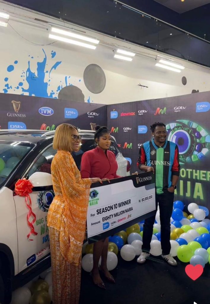 BBNaija Season 10 Winner Imisi Receives ₦150m Grand Prize and SUV