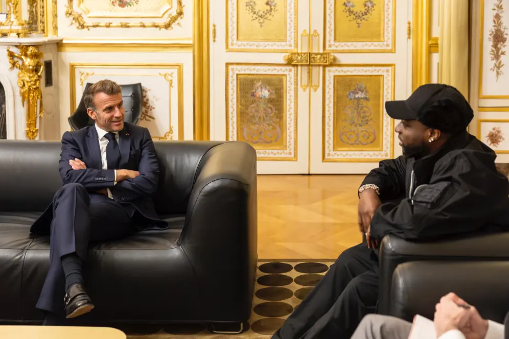 Davido Reveals Purpose of His Meeting With French President Macron