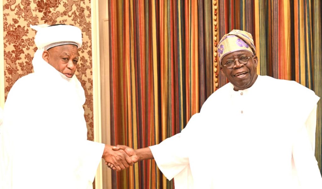 Tinubu Meets Sultan of Sokoto as Part of Ongoing Talks With Religious Leaders