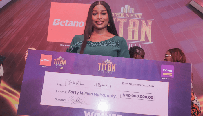 Beautypreneur Pearl Ubani Wins N40M in The Next Titan Season 10