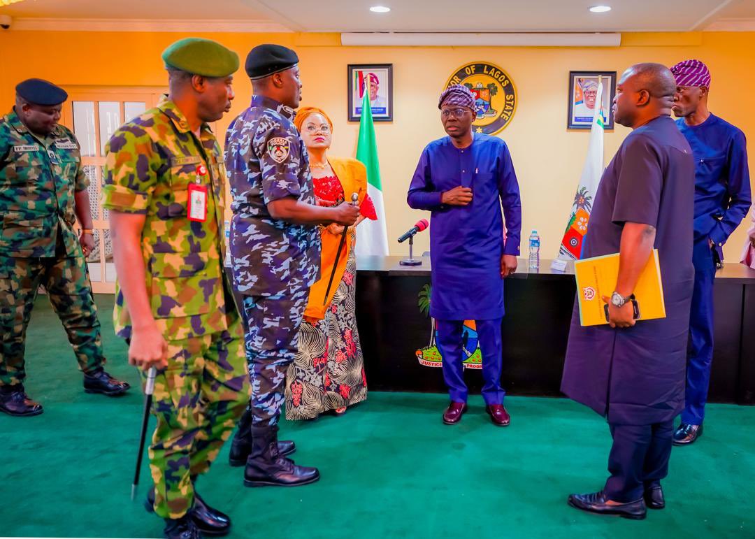 Governor Sanwo-Olu Meets Security Chiefs, Orders Proactive Measures Across Lagos