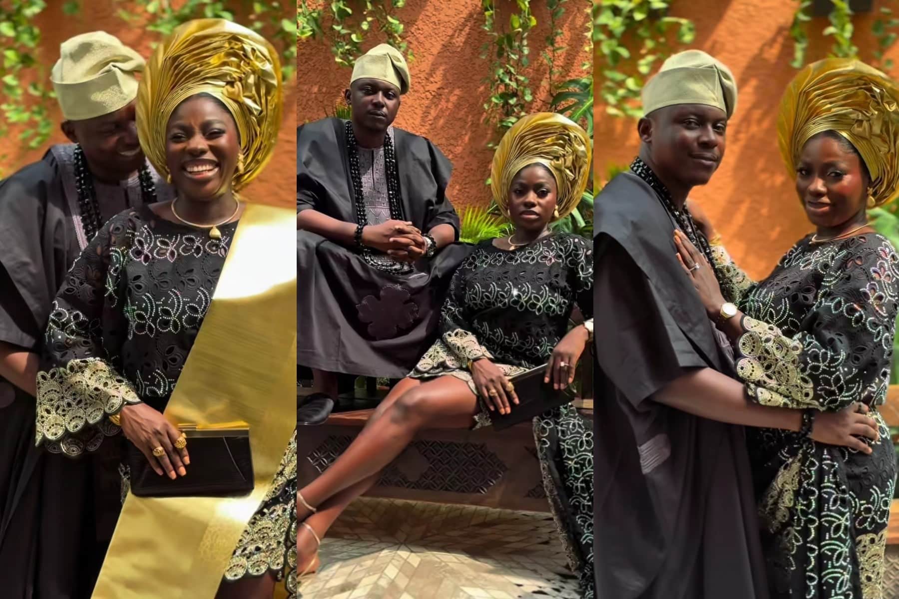 Actor Tobi Makinde starts the week with joy, shares affectionate video with fiancée