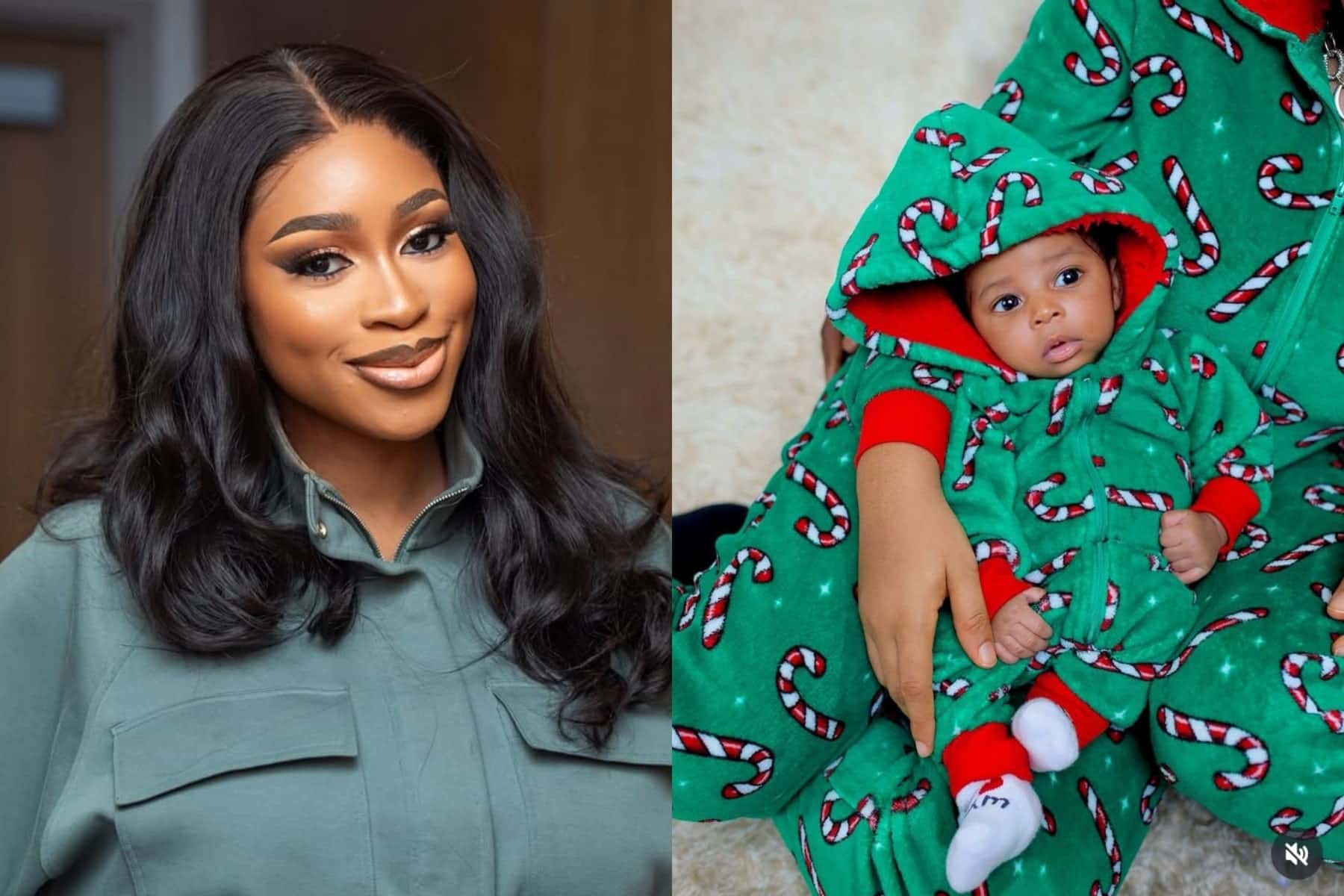 Yetunde Barnabas Reveals Son’s Face As He Marks First Christmas