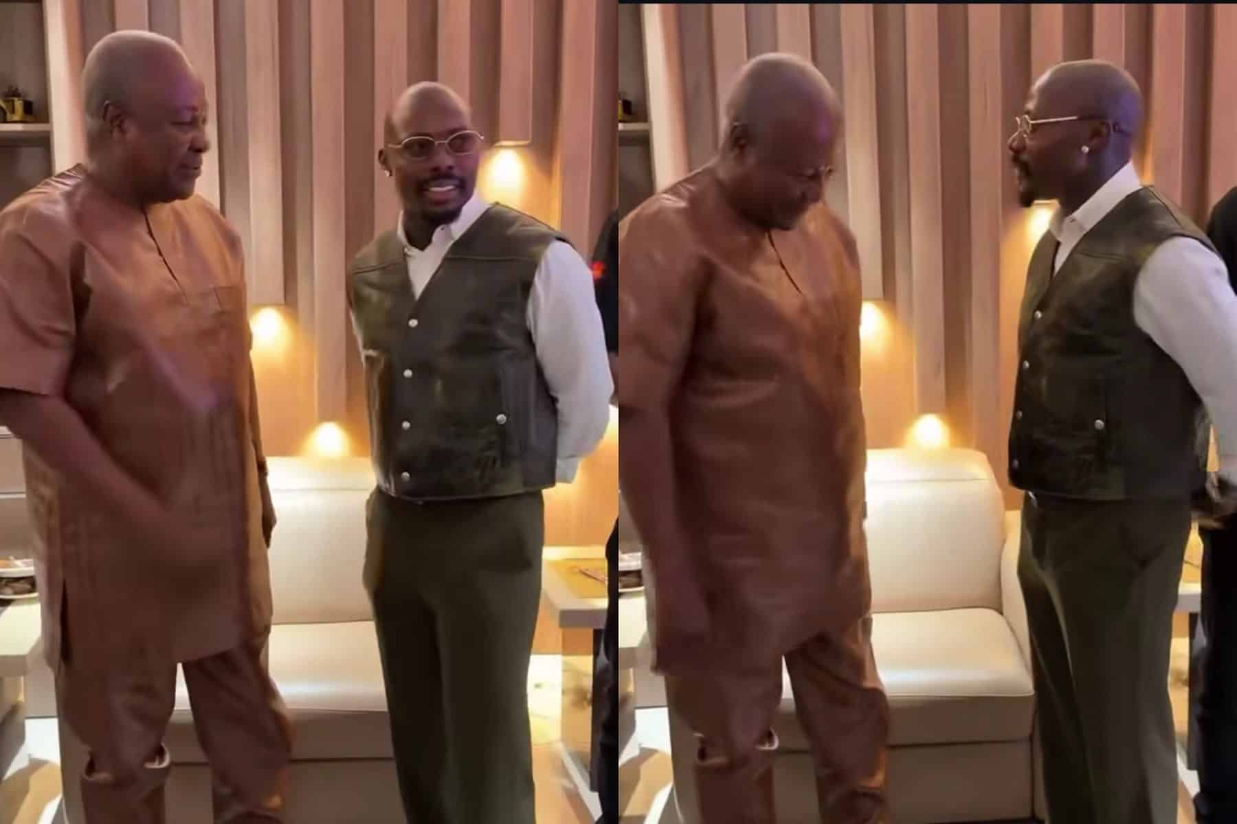 Asake Meets Ghanaian President John Mahama in Viral Video