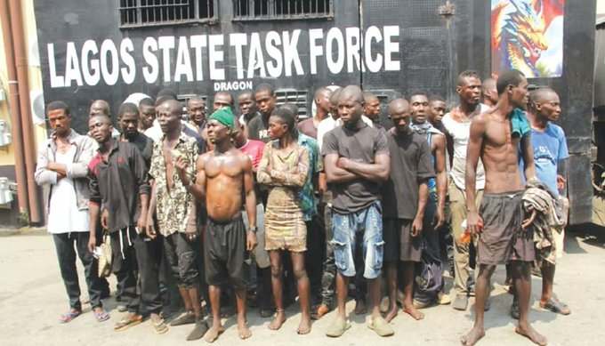 Task force arrests seven robbery suspects on Lagos bridge