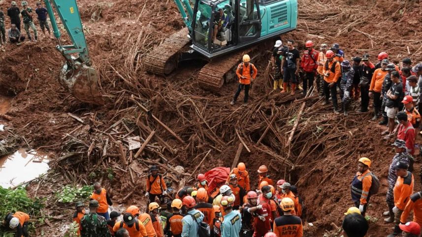 Landslide kills seven, dozens missing in Indonesia