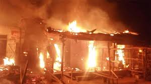 Fire Razes Six-room Building In Oyo