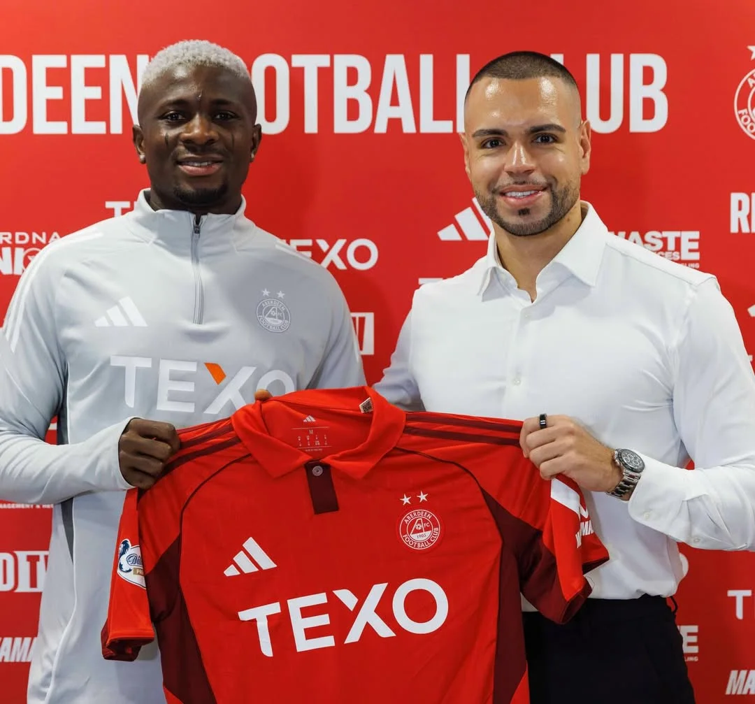 Transfer: Nigerian Midfielder Signs For Scottish Side Aberdeen