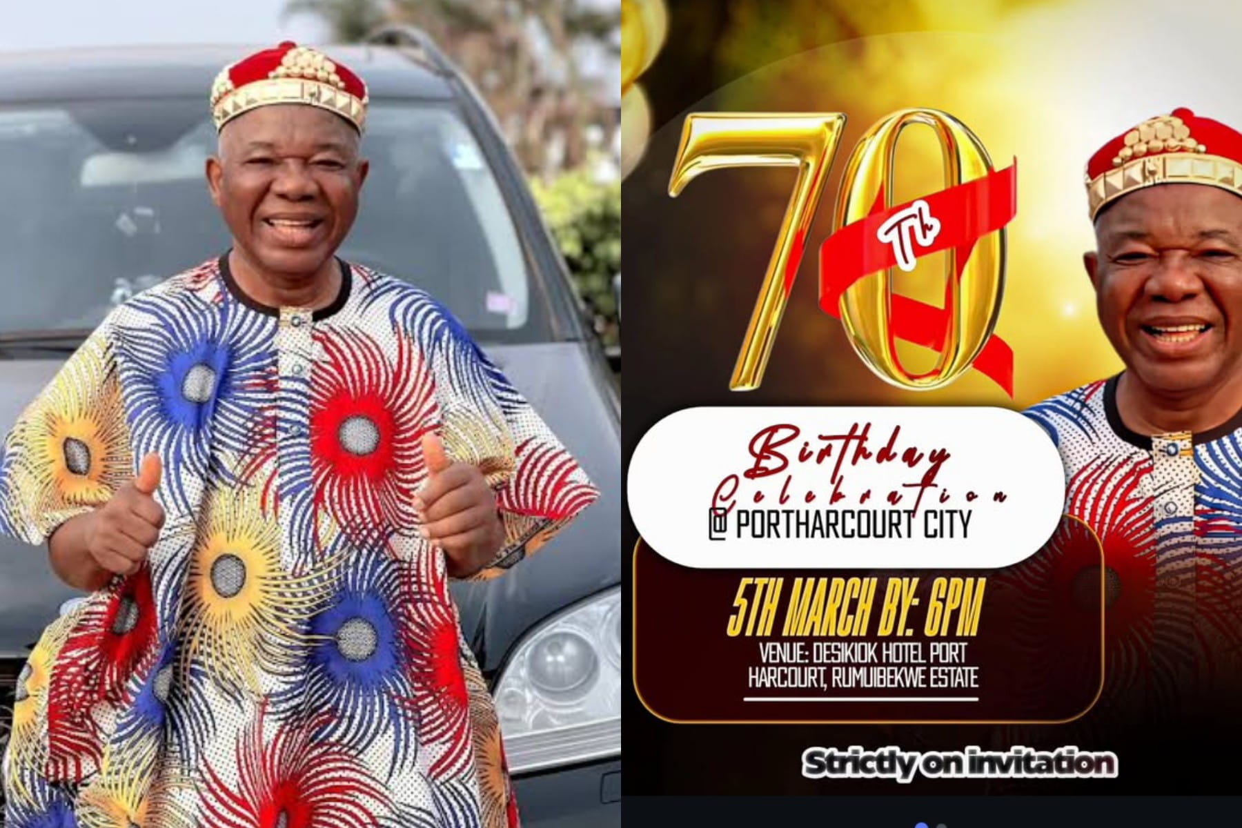 Nollywood Icon Chiwetalu Agu Set To Celebrate 70th Birthday In Port Harcourt