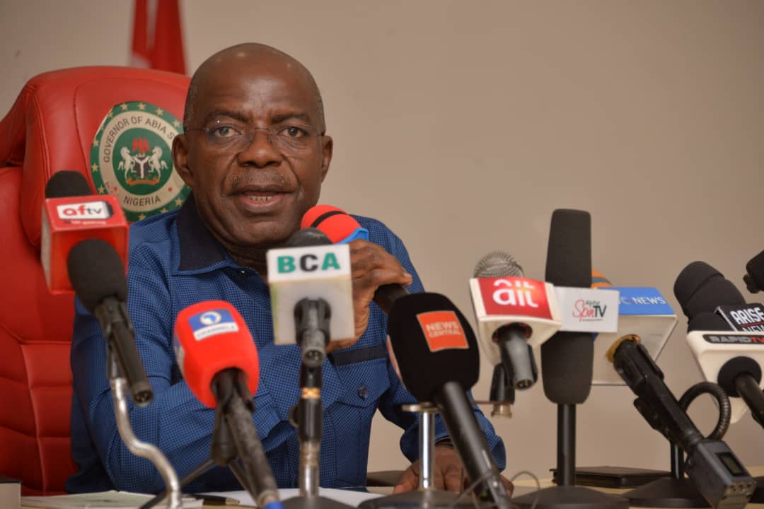 Otti confirms kidnap attempts in Abia, says security agencies in control